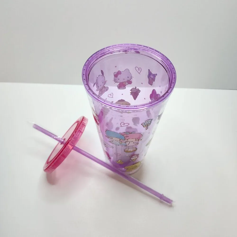 NEW Hello Kitty & Friends Snacks Allover Print Confetti-Filled Carnival Cup